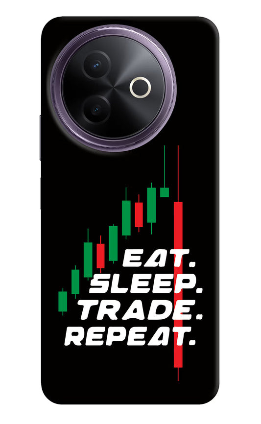 Eat Sleep Trade Repeat Vivo Y39 5G Hard Case Back Cover by Casekaro