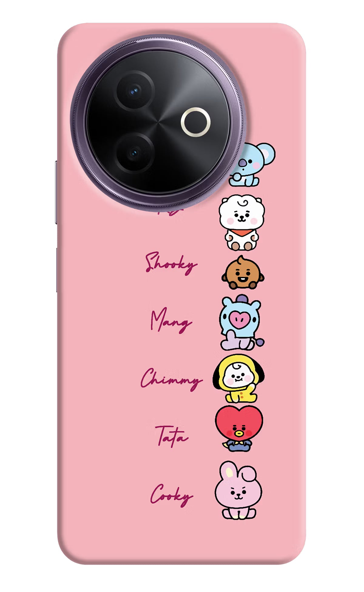 BTS names Vivo Y39 5G Hard Case Back Cover by Casekaro