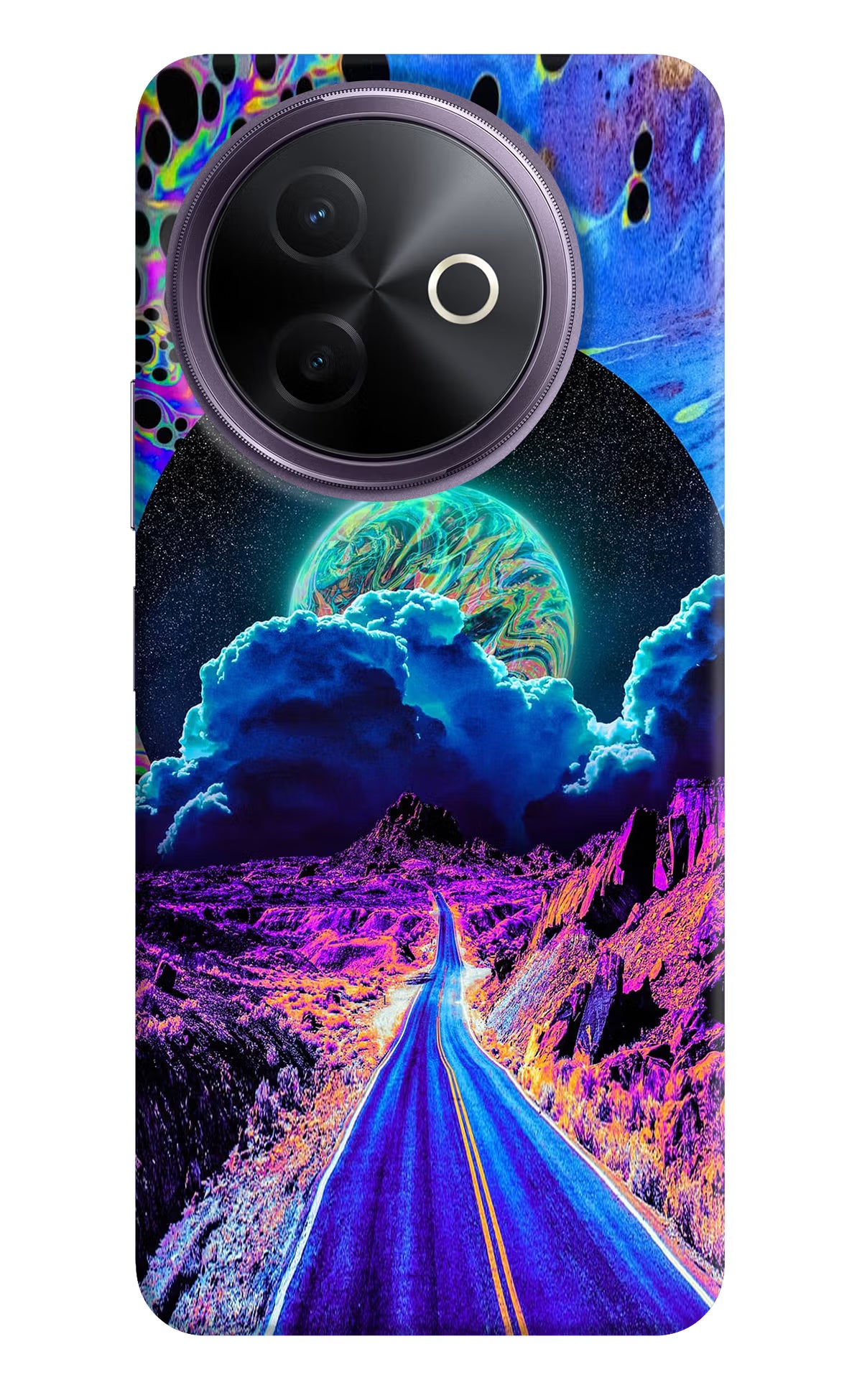 Psychedelic Painting Vivo Y39 5G Hard Case Back Cover by Casekaro