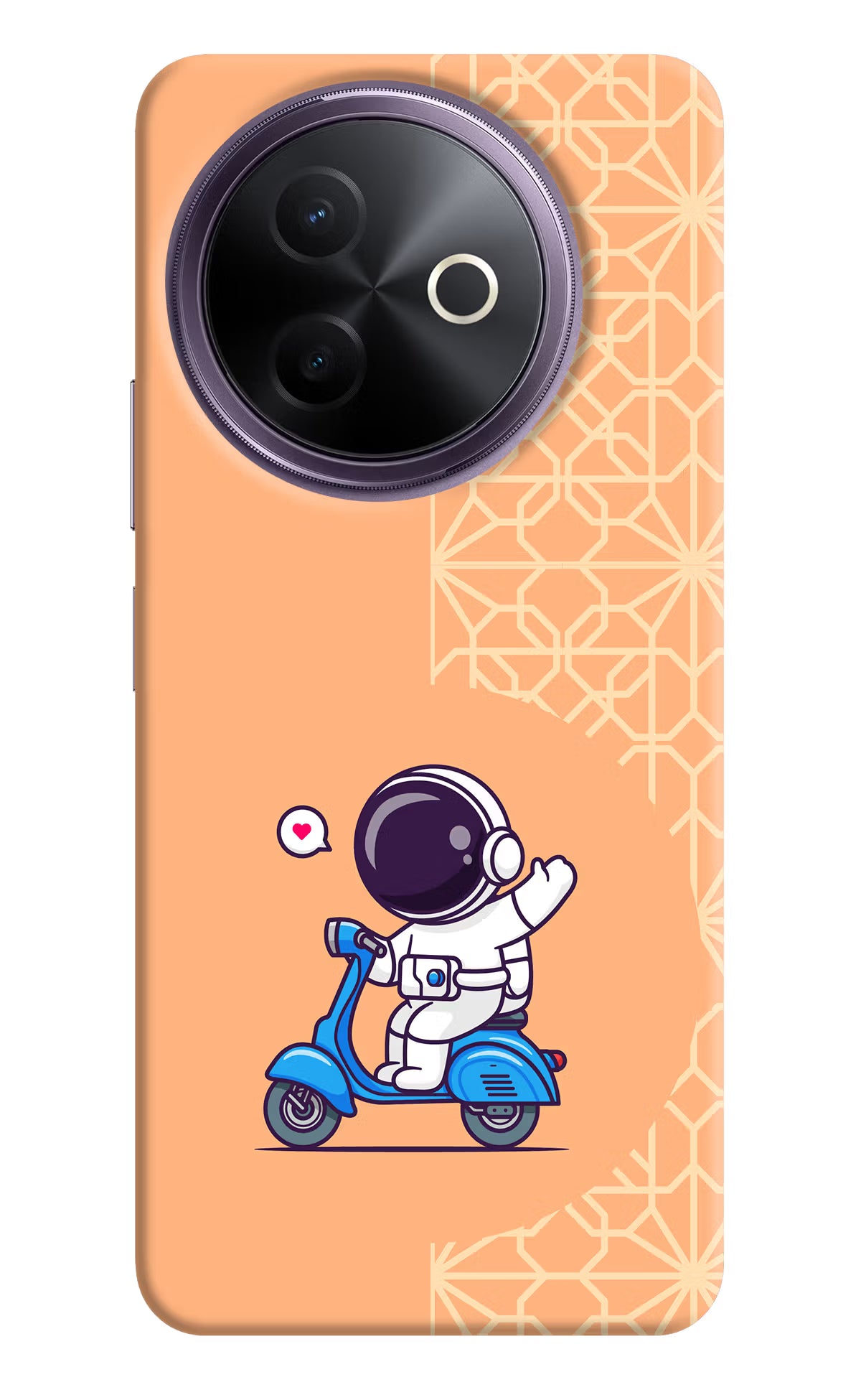 Cute Astronaut Riding Vivo Y39 5G Hard Case Back Cover by Casekaro