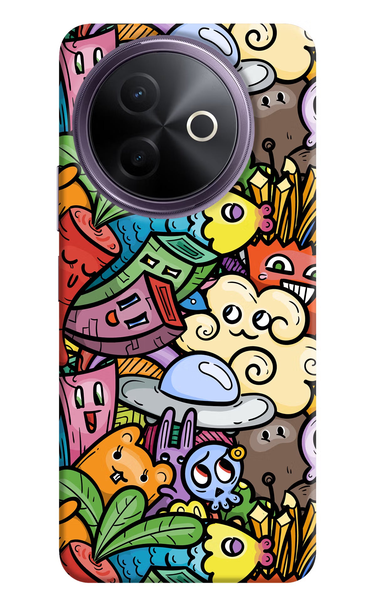Veggie Doodle Vivo Y39 5G Hard Case Back Cover by Casekaro