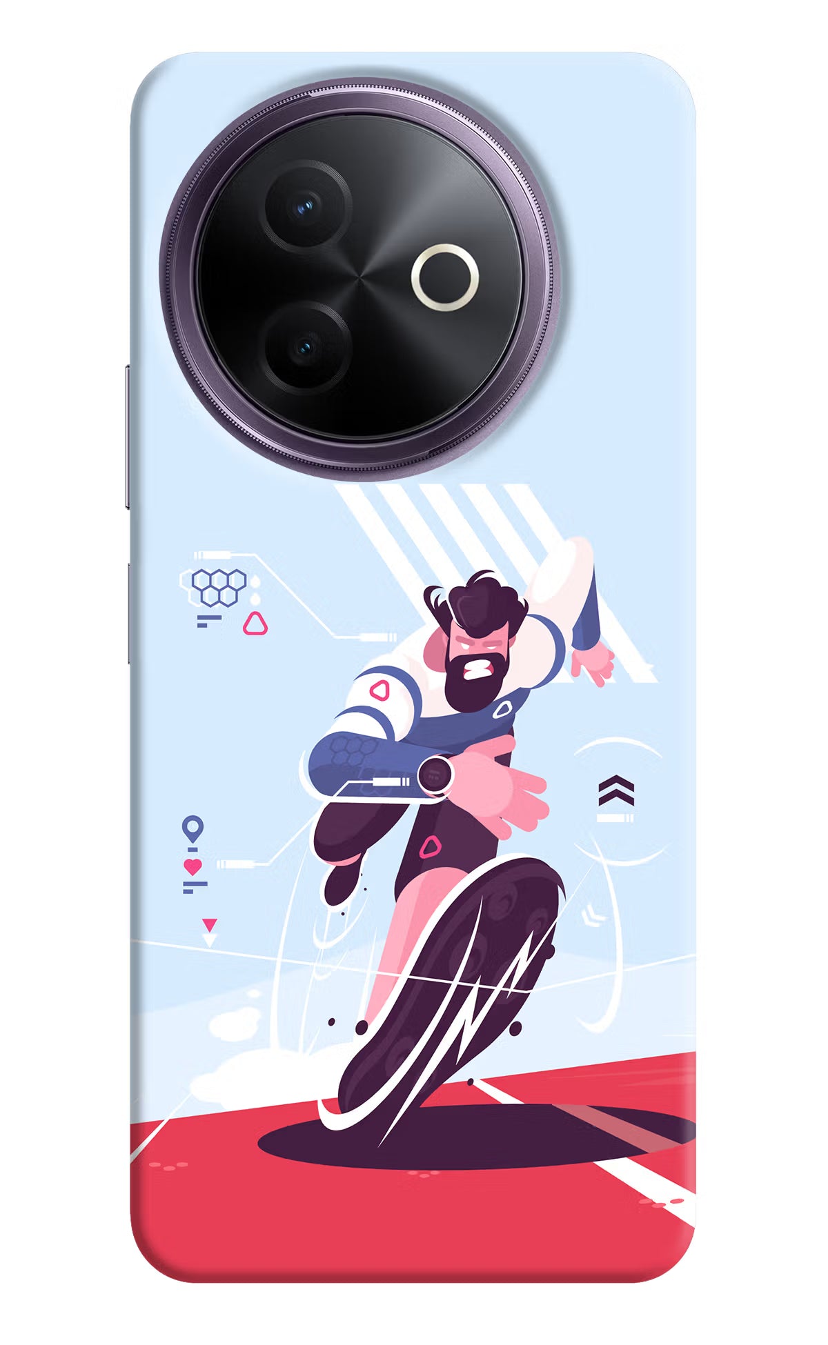 Run Pro Vivo Y39 5G Hard Case Back Cover by Casekaro