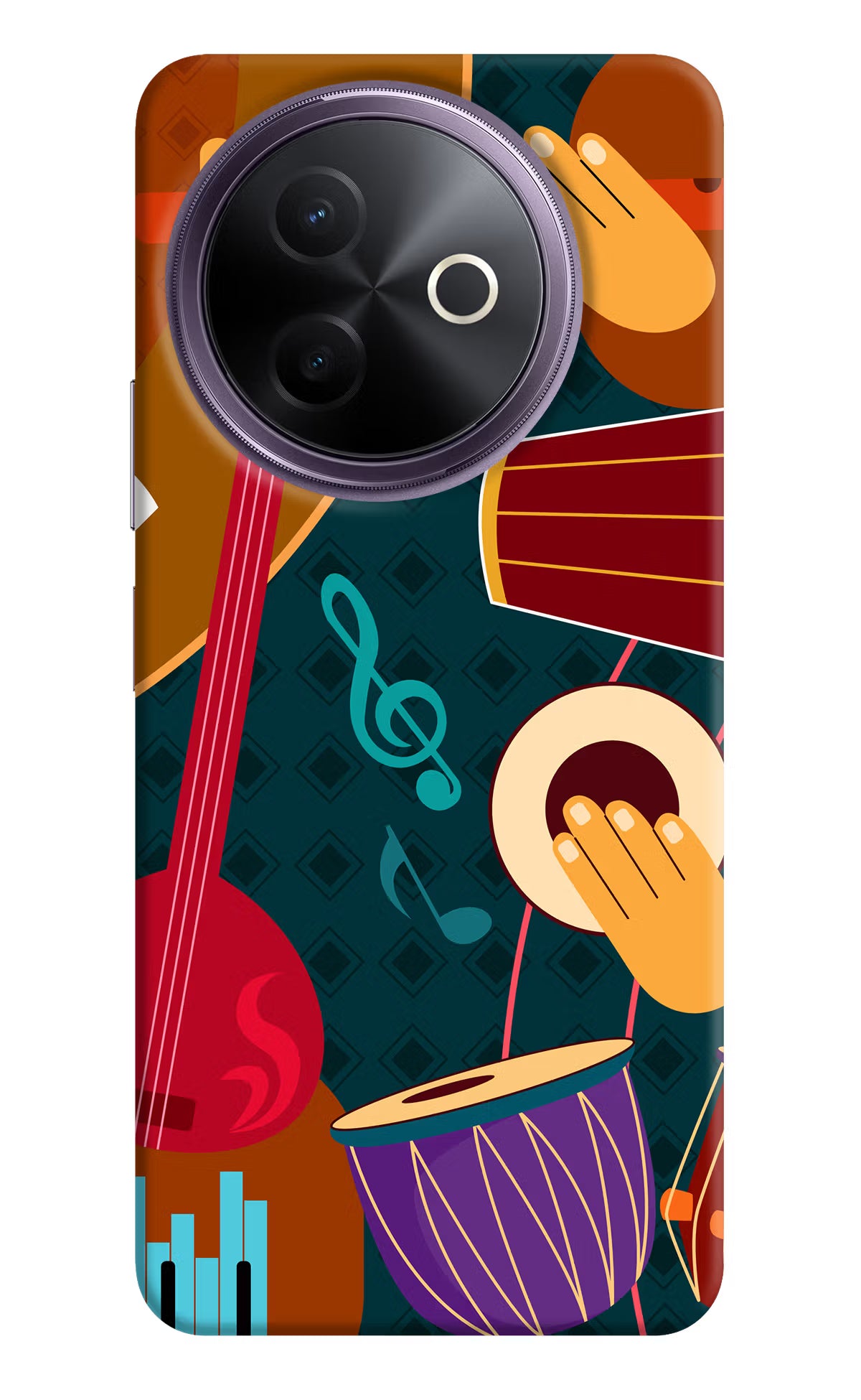 Music Instrument Vivo Y39 5G Hard Case Back Cover by Casekaro