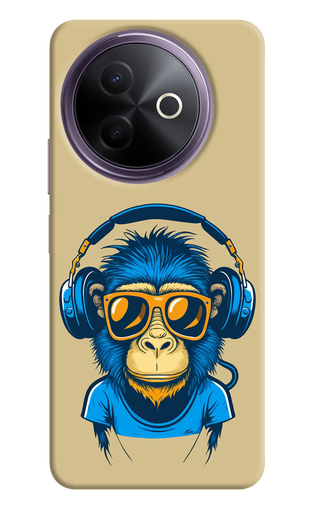 Monkey Headphone Vivo Y39 5G Hard Case Back Cover by Casekaro