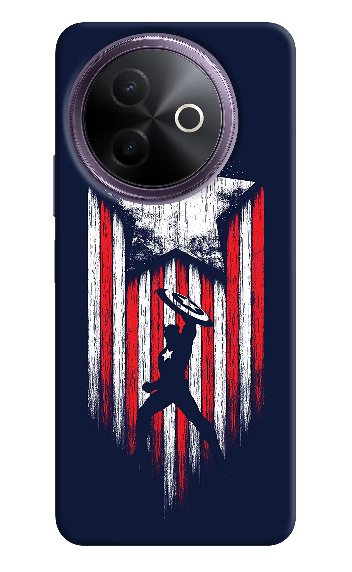 Captain America Marvel Art Vivo Y39 5G Hard Case Back Cover by Casekaro