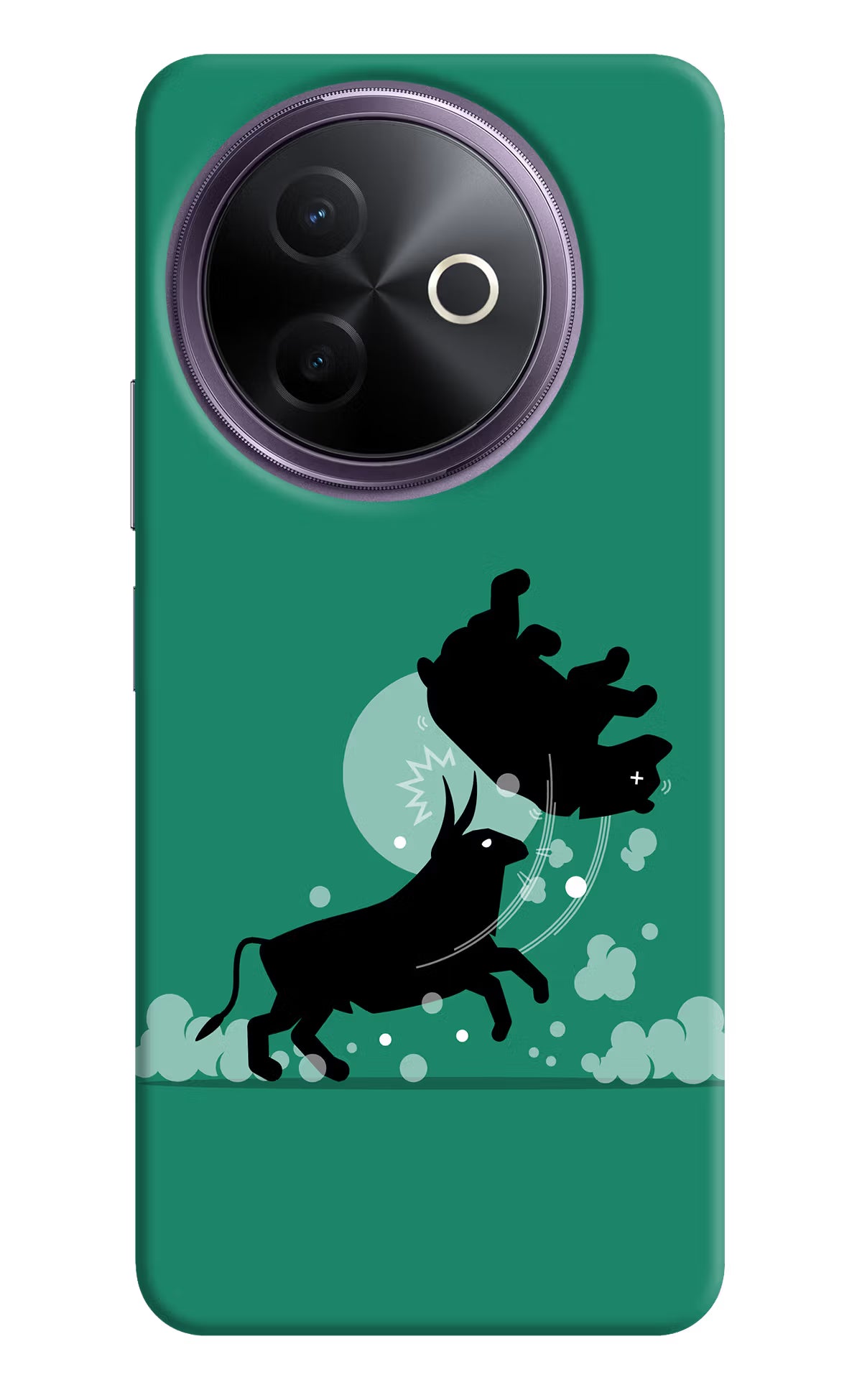 Bull Conqueror Vivo Y39 5G Hard Case Back Cover by Casekaro