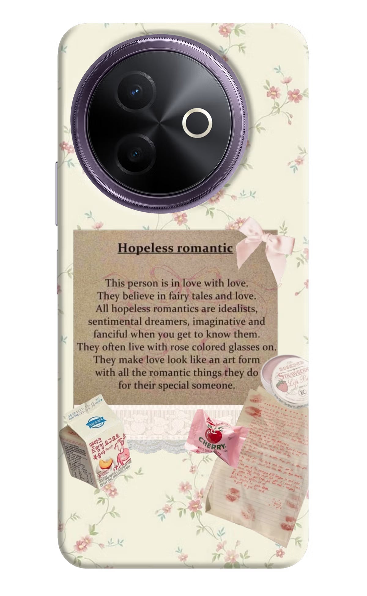 Hopeless Romantic Vivo Y39 5G Hard Case Back Cover by Casekaro