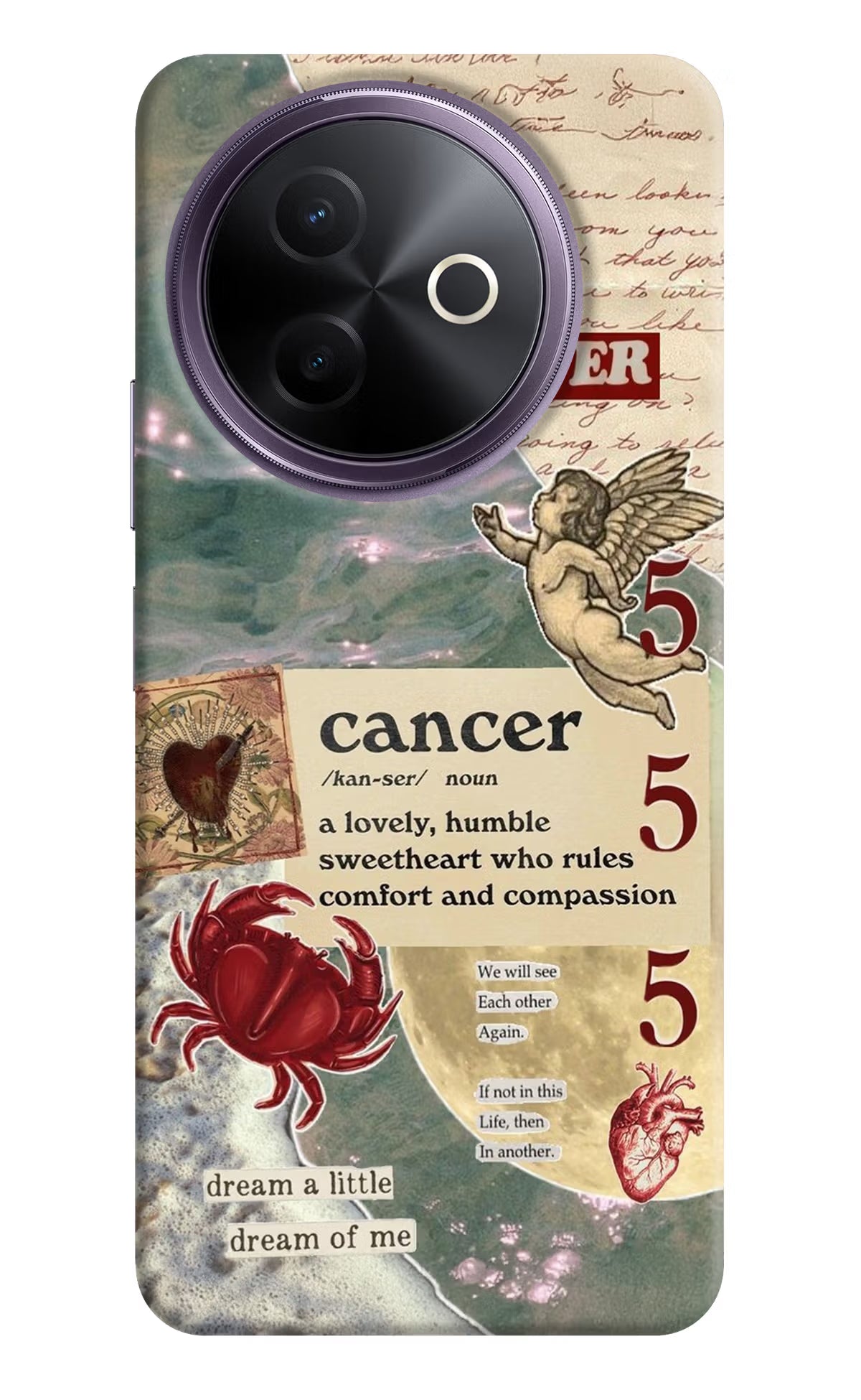 Cancer Zodiac Vivo Y39 5G Hard Case Back Cover by Casekaro