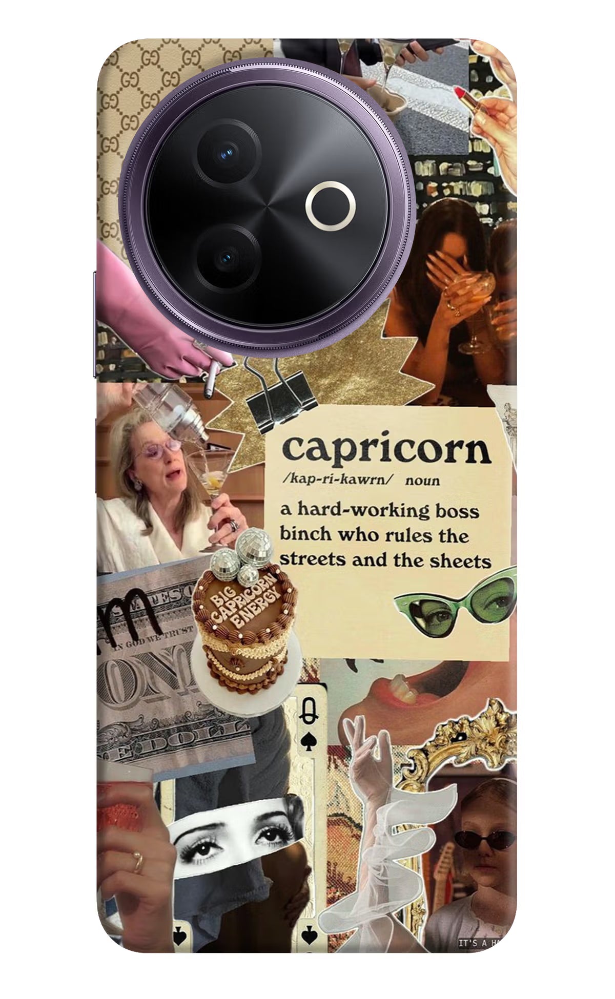 Capricorn Zodiac Vivo Y39 5G Hard Case Back Cover by Casekaro