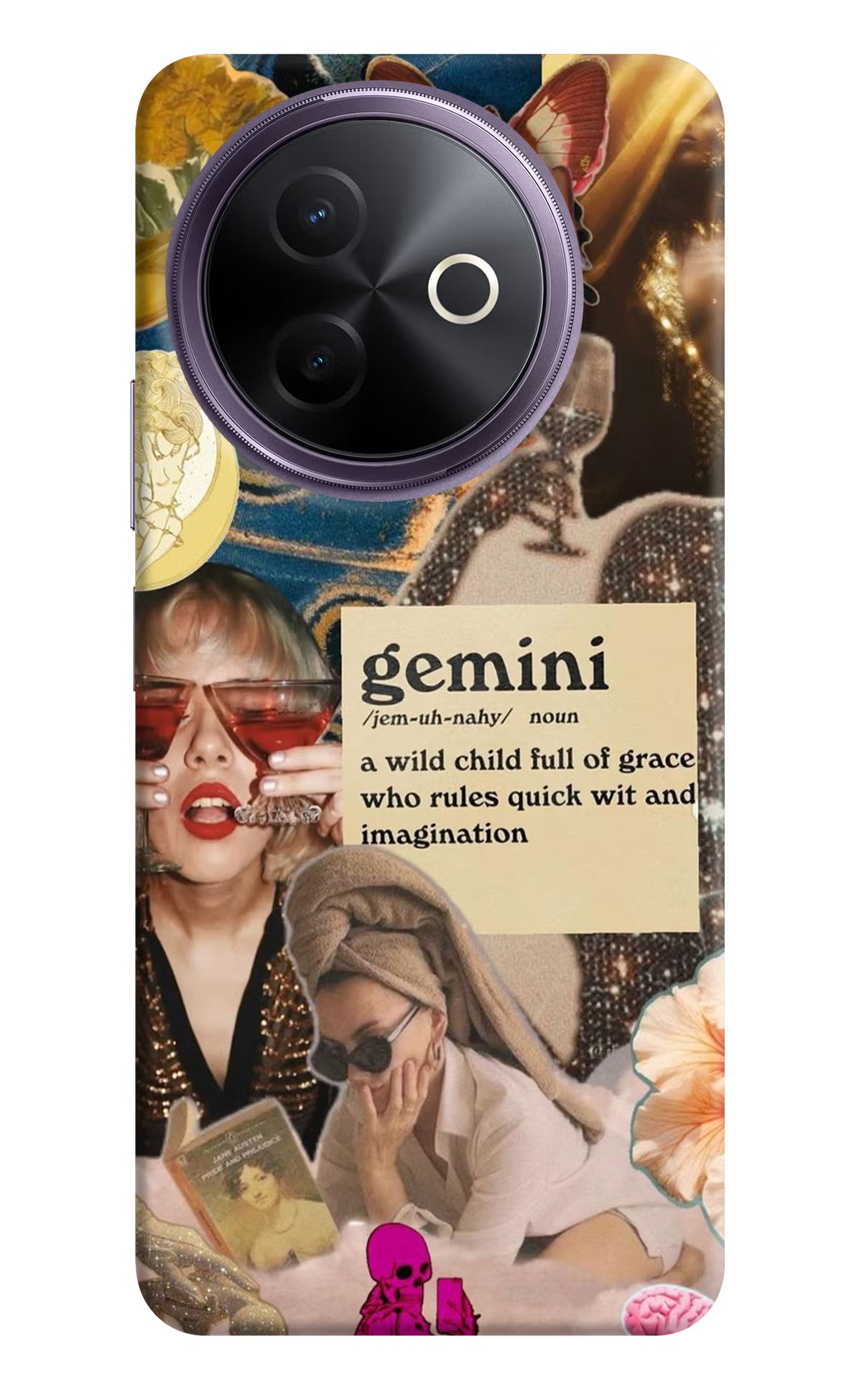 Gemini Zodiac Vivo Y39 5G Hard Case Back Cover by Casekaro