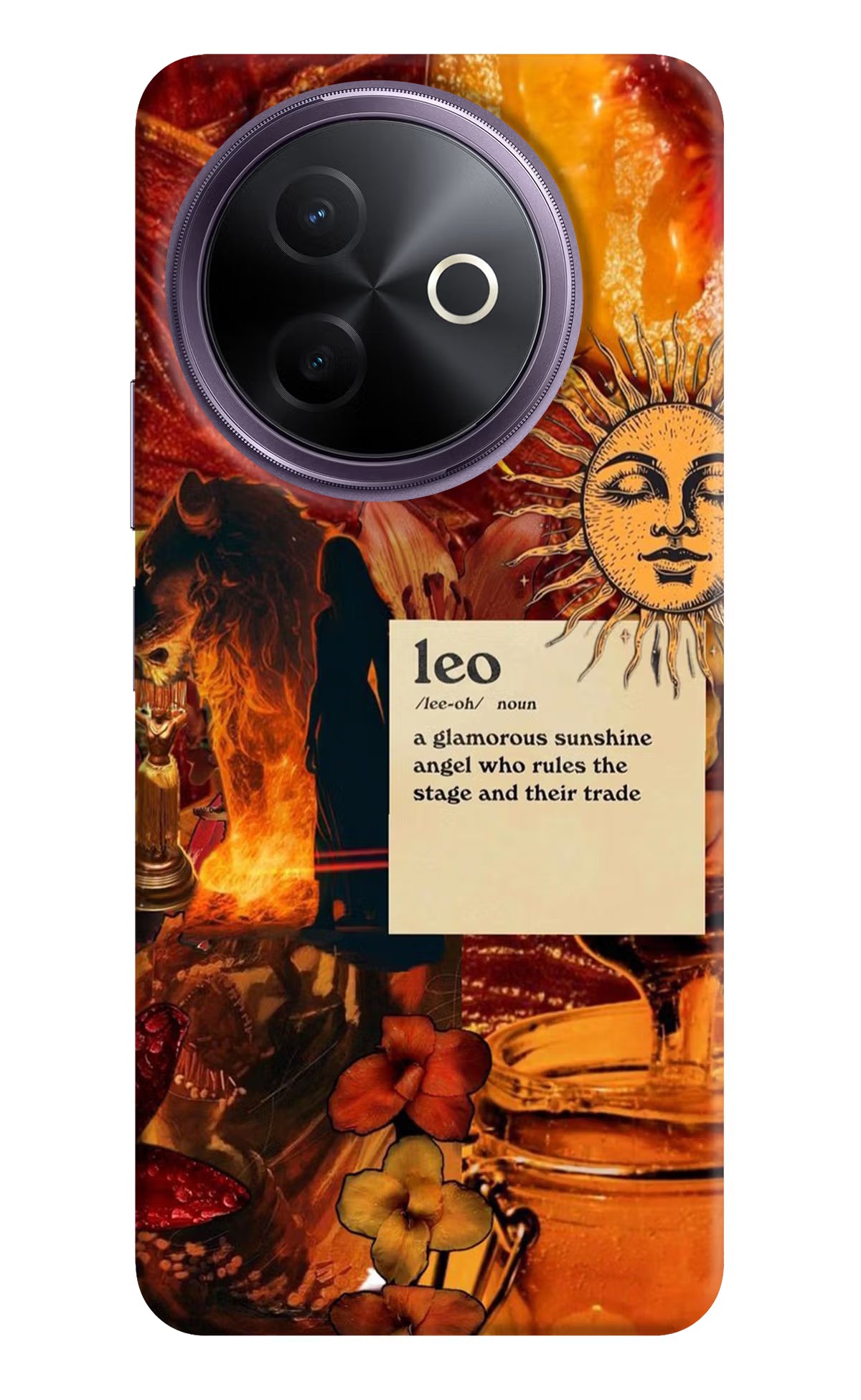 Leo Zodiac Vivo Y39 5G Hard Case Back Cover by Casekaro