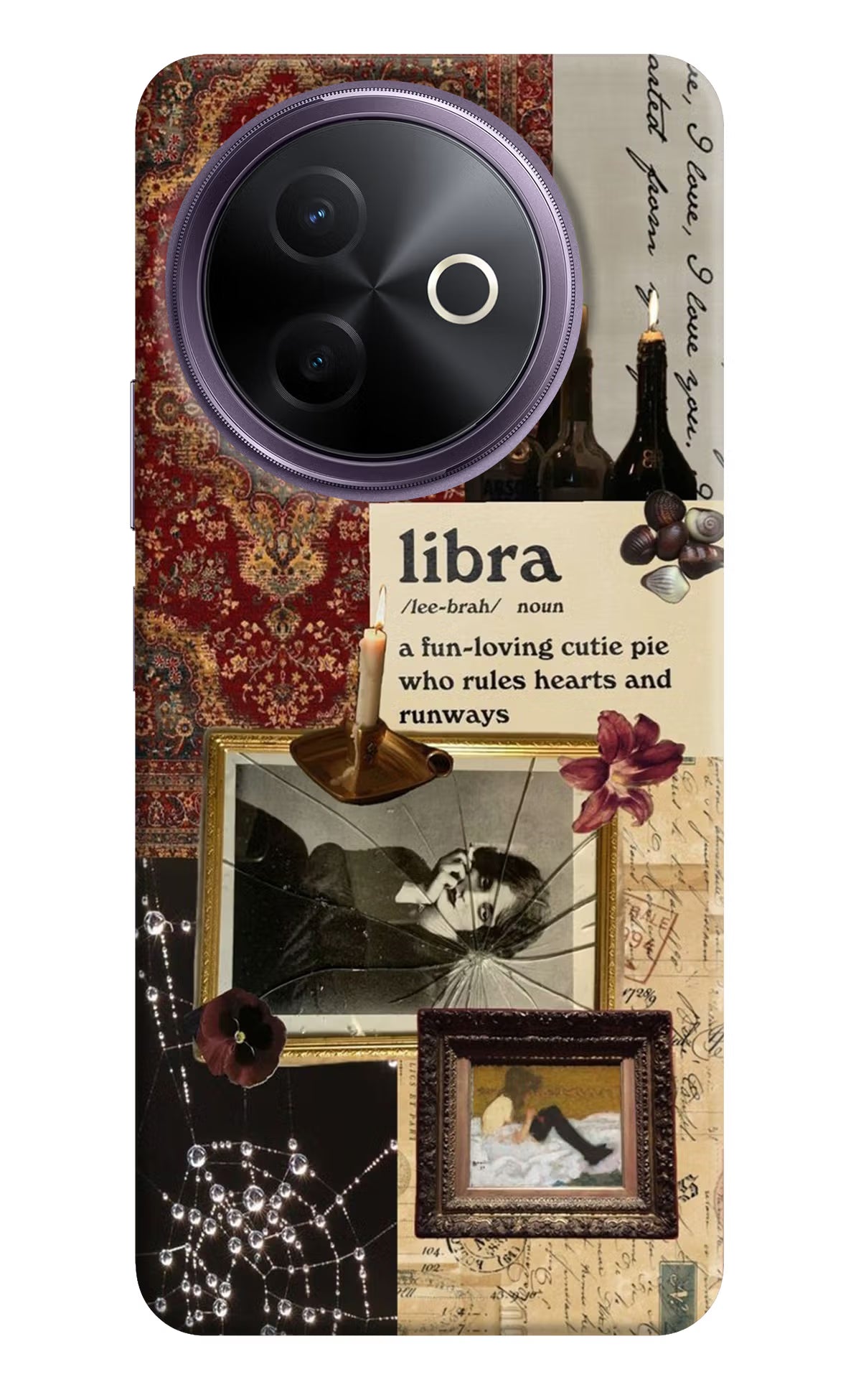 Libra Zodiac Vivo Y39 5G Hard Case Back Cover by Casekaro
