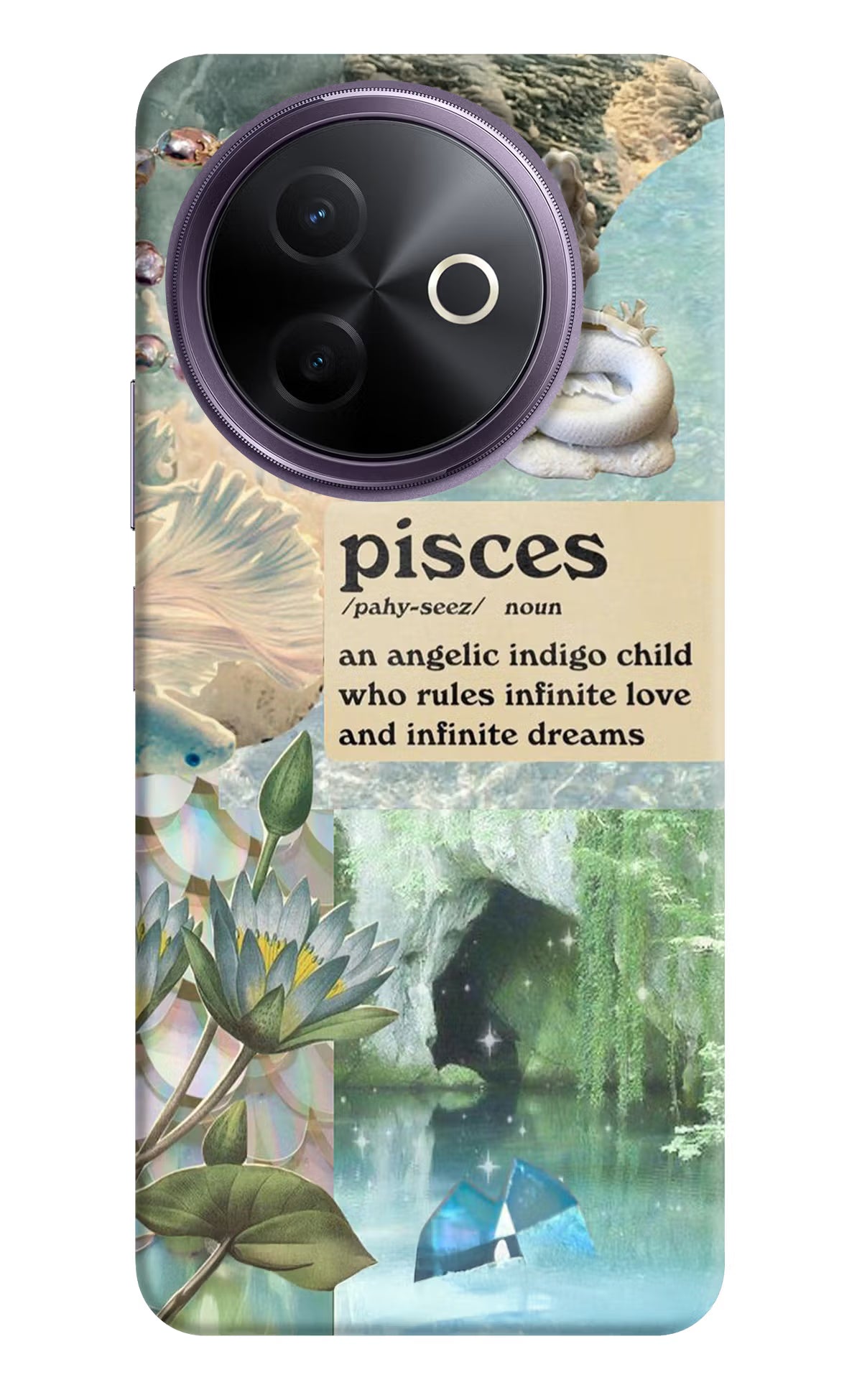 Pisces Zodiac Vivo Y39 5G Hard Case Back Cover by Casekaro
