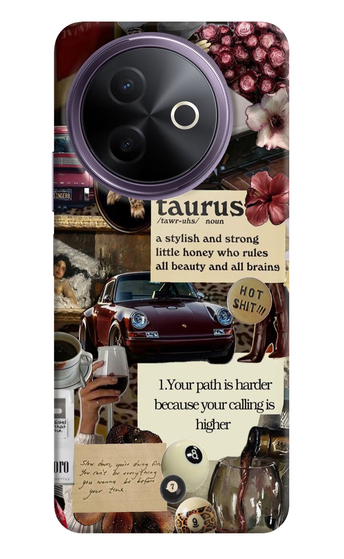 Taurus Zodiac Vivo Y39 5G Hard Case Back Cover by Casekaro