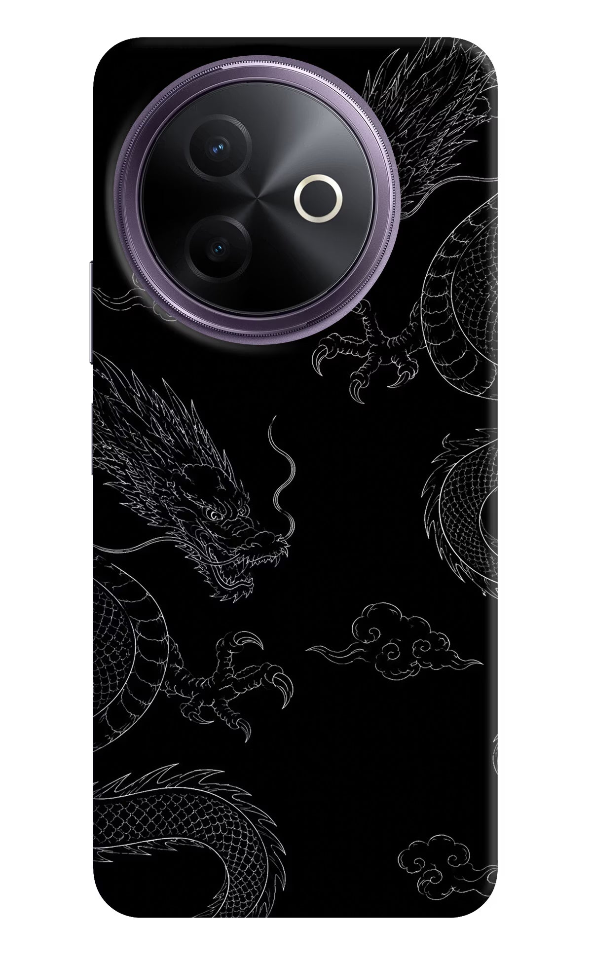 Twin Dragons Vivo Y39 5G Hard Case Back Cover by Casekaro