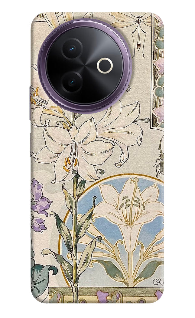 White Lily Vivo Y39 5G Hard Case Back Cover by Casekaro
