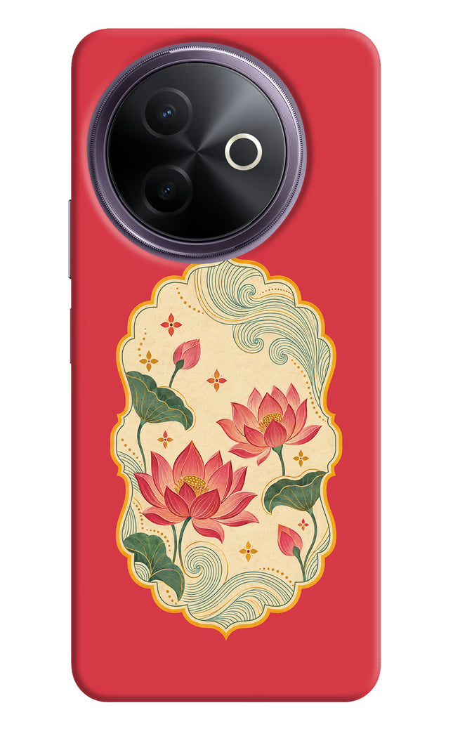 Pink Lotus Vivo Y39 5G Hard Case Back Cover by Casekaro