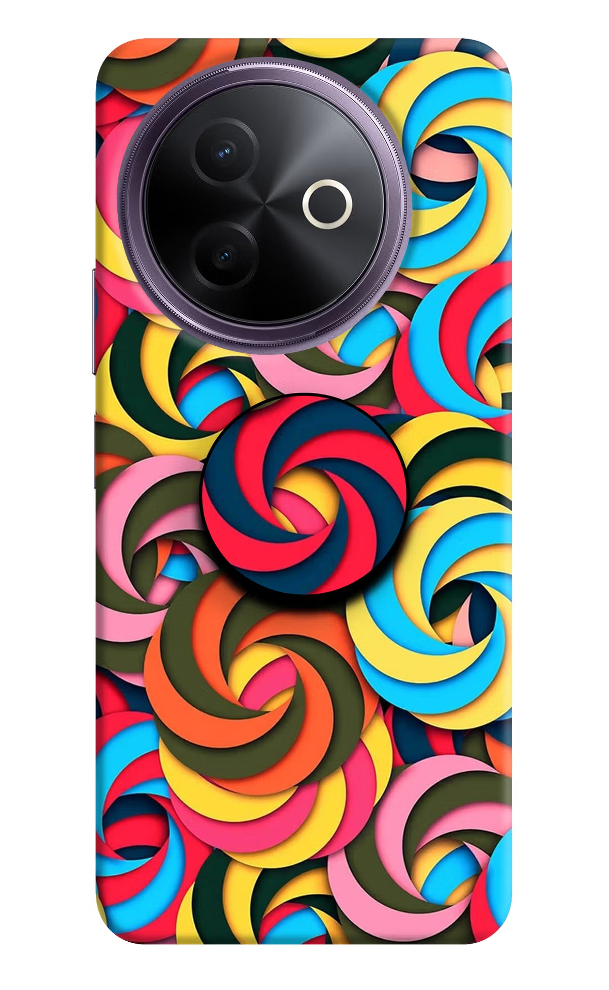 Spiral Pattern Vivo Y39 5G Pop Case by Casekaro