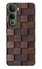 Wooden Cube Design Vivo Y400 5G Hard Case Back Cover by Casekaro