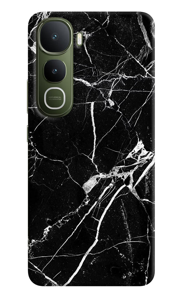 Black Marble Pattern Vivo Y400 5G Hard Case Back Cover by Casekaro