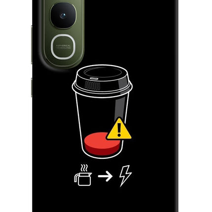 Coffee Vivo Y400 5G Hard Case Back Cover by Casekaro