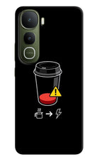Coffee Vivo Y400 5G Hard Case Back Cover by Casekaro