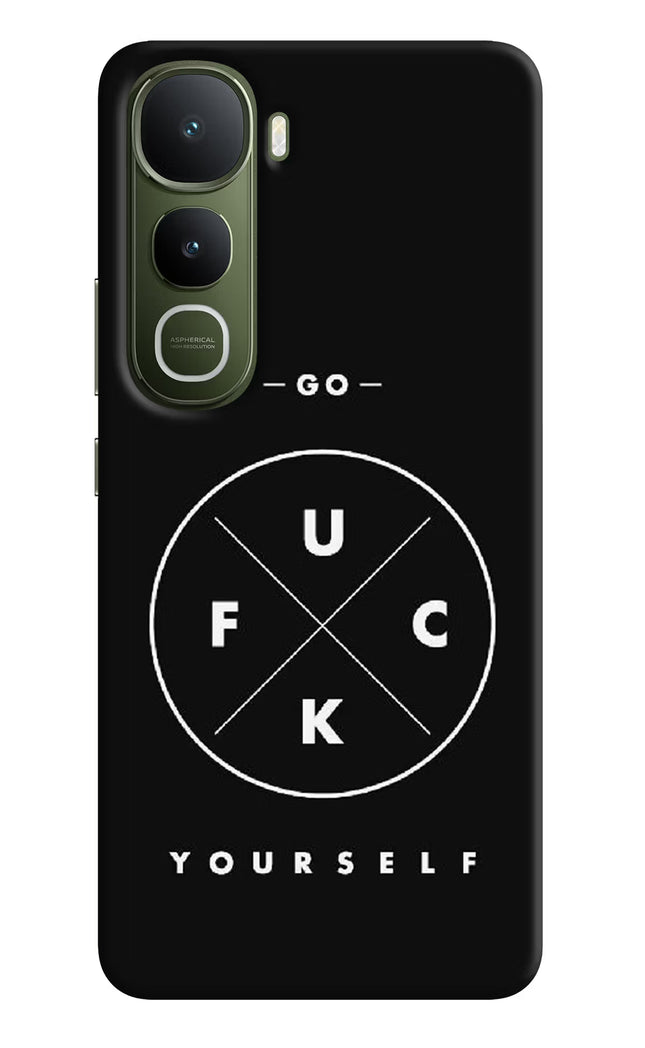 Go Fuck Yourself Vivo Y400 5G Hard Case Back Cover by Casekaro