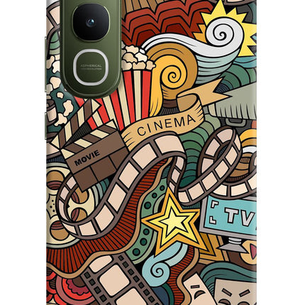 Cinema Abstract Vivo Y400 5G Hard Case Back Cover by Casekaro