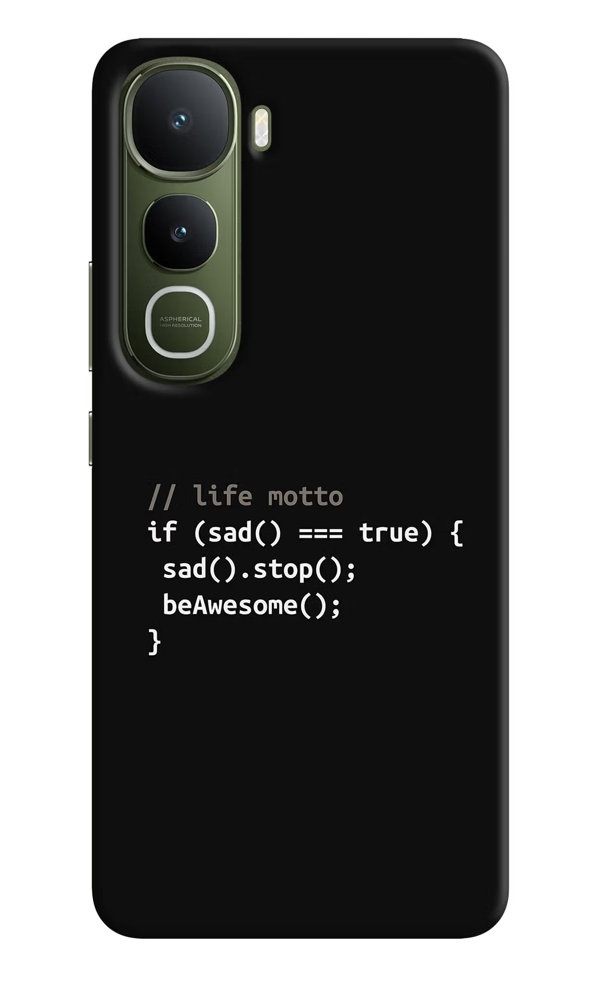 Life Motto Code Vivo Y400 5G Hard Case Back Cover by Casekaro