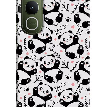 Cute Panda Vivo Y400 5G Hard Case Back Cover by Casekaro