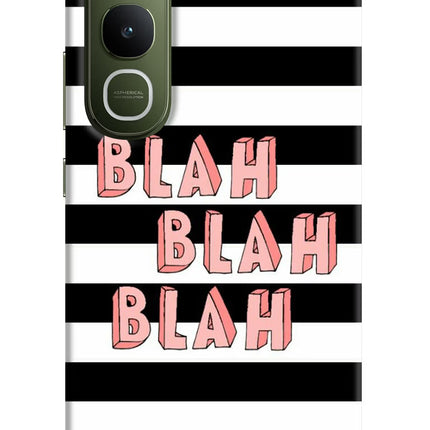 Blah Blah Blah Vivo Y400 5G Hard Case Back Cover by Casekaro