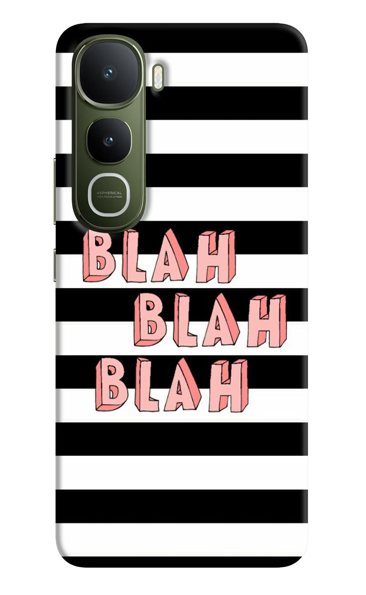 Blah Blah Blah Vivo Y400 5G Hard Case Back Cover by Casekaro