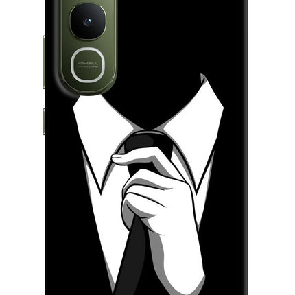Black Tie Vivo Y400 5G Hard Case Back Cover by Casekaro