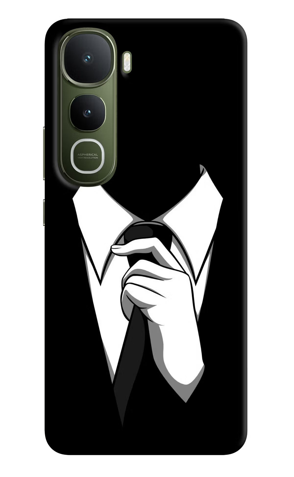 Black Tie Vivo Y400 5G Hard Case Back Cover by Casekaro
