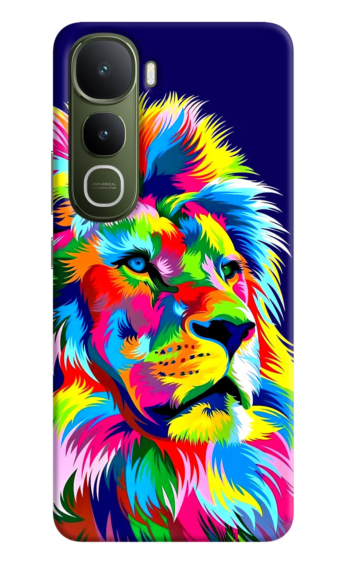 Vector Art Lion Vivo Y400 5G Hard Case Back Cover by Casekaro