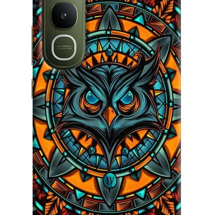 Angry Owl Art Vivo Y400 5G Hard Case Back Cover by Casekaro