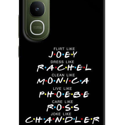 FRIENDS Character Vivo Y400 5G Hard Case Back Cover by Casekaro