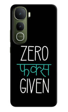 Zero Fucks Given Vivo Y400 5G Hard Case Back Cover by Casekaro