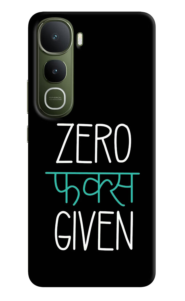 Zero Fucks Given Vivo Y400 5G Hard Case Back Cover by Casekaro
