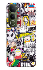 Sticker Bomb Vivo Y400 5G Hard Case Back Cover by Casekaro