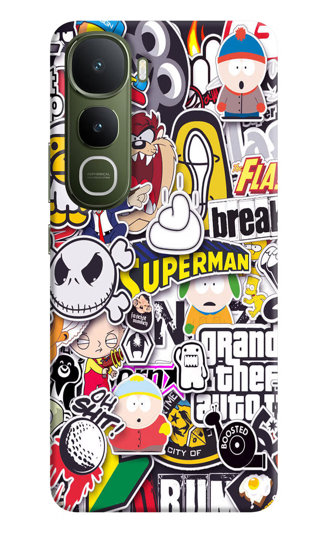 Sticker Bomb Vivo Y400 5G Hard Case Back Cover by Casekaro