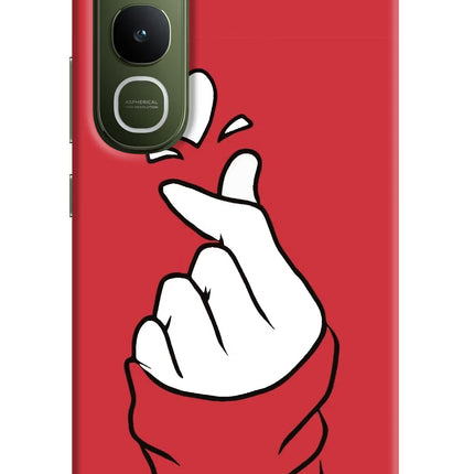 Korean Love Sign Vivo Y400 5G Hard Case Back Cover by Casekaro