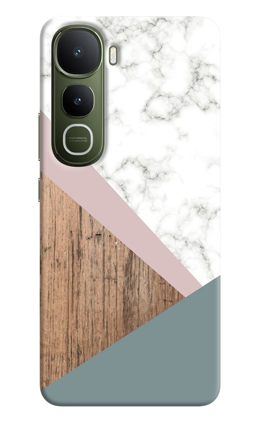 Marble wood Abstract Vivo Y400 5G Hard Case Back Cover by Casekaro