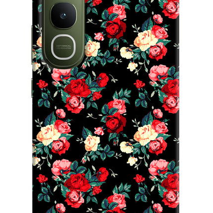 Rose Pattern Vivo Y400 5G Hard Case Back Cover by Casekaro