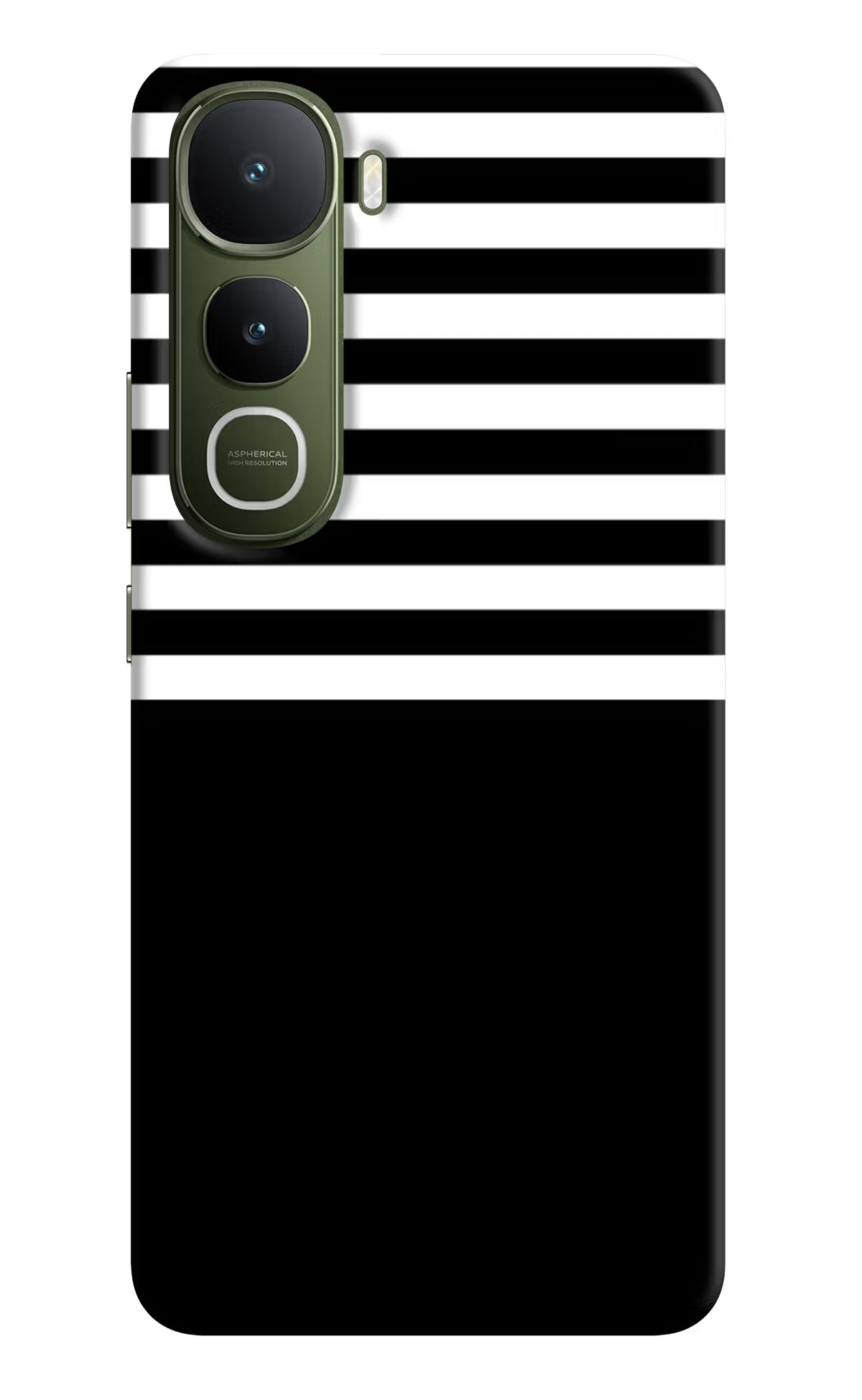 Black and White Print Vivo Y400 5G Hard Case Back Cover by Casekaro