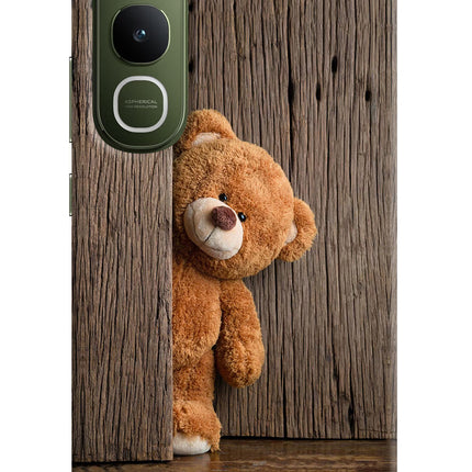 Teddy Wooden Vivo Y400 5G Hard Case Back Cover by Casekaro