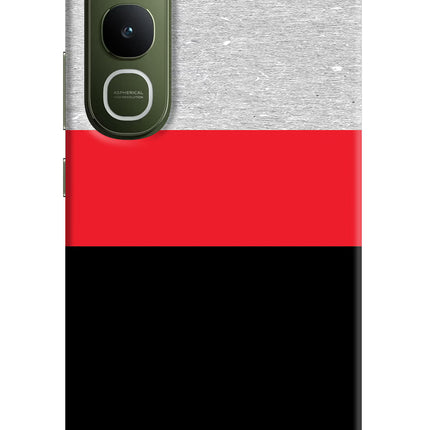 Tri Color Pattern Vivo Y400 5G Hard Case Back Cover by Casekaro
