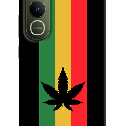 Weed Flag Vivo Y400 5G Hard Case Back Cover by Casekaro