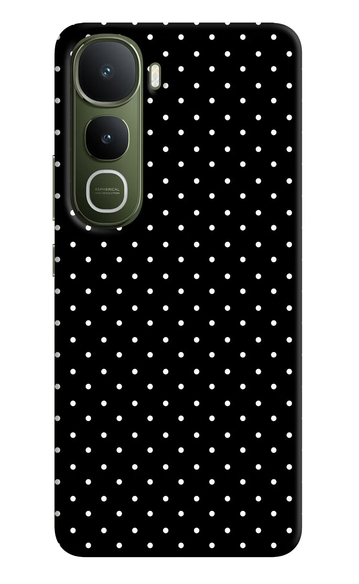 White Dots Vivo Y400 5G Hard Case Back Cover by Casekaro