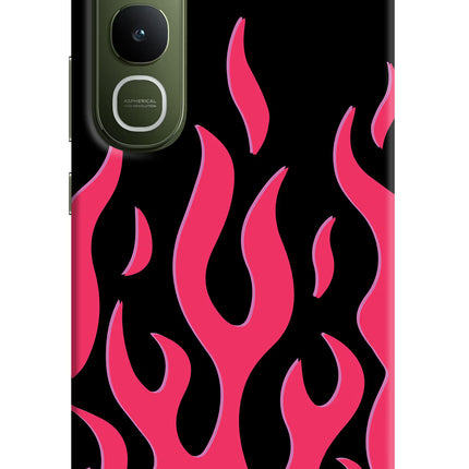 Fire Flames Vivo Y400 5G Hard Case Back Cover by Casekaro